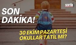 30 Ekim Pazartesi okullar tatil mi, yarın okul var mı?