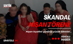 8 ve 9 yaşındaki çocuklara nişan töreni yapıldı