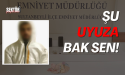 Uyuz hastası narkotik alışverişine tulumla gitti