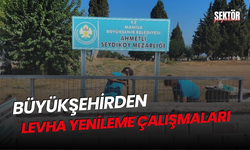 Büyükşehirden levha yenileme çalışmaları