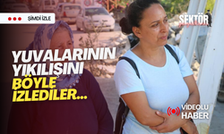 Gelin ve kaynana yuvalarının yıkılışını üzüntü içerisinde izledi