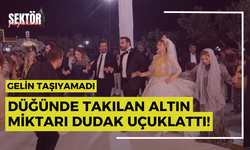 Düğünde takılan altın miktarı dudak uçuklattı! Gelin taşıyamadı