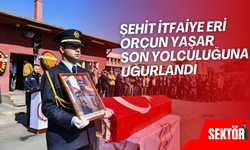 Şehit itfaiye eri Orçun Yaşar son yolculuğuna uğurlandı