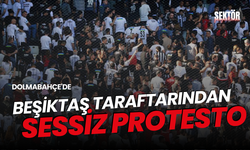 Dolmabahçe'de Beşiktaş taraftarından sessiz protesto