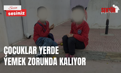 Çocuklar yerde yemek zorunda kalıyor