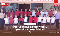 Özel Salihli Koleji öğrencileri, planetaryum gezisinde