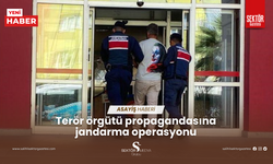 Terör örgütü propagandasına jandarma operasyonu