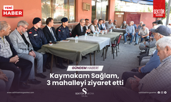 Kaymakam Sağlam, 3 mahalleyi ziyaret etti