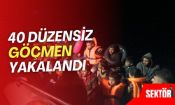 40 düzensiz göçmen yakalandı