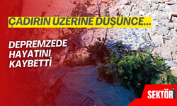 Çadırın üzerine düşen istinat duvarı sonucu depremzede hayatını kaybetti