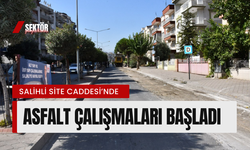 Salihli Site Caddesi’nde asfalt çalışmaları başladı