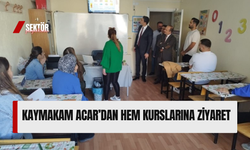 Kaymakam Acar’dan HEM kurslarına ziyaret