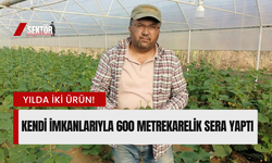 Manisalı girişimci serada yılda iki ürün alıyor