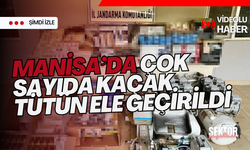 Manisa’da çok sayıda kaçak tütün ele geçirildi