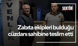 Zabıta ekipleri bulduğu cüzdanı sahibine teslim etti