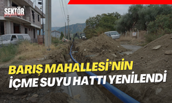 Barış Mahallesi’nin içme suyu hattı yenilendi