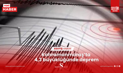 Kahramanmaraş’ta 4,3 büyüklüğünde deprem