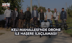 Keli Mahallesi’nde drone ile haşere ilaçlaması!