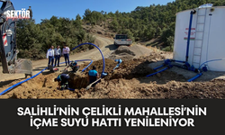 Salihli’nin Çelikli Mahallesi’nin içme suyu hattı yenileniyor