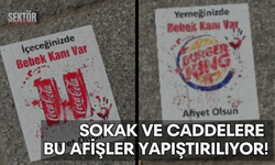 Sokak ve caddelere bu afişler yapıştırılıyor!