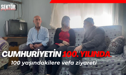 Cumhuriyetin 100. yılında 100 yaşındakilere vefa ziyareti