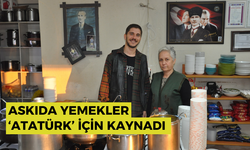 Askıda yemekler ‘Atatürk’ için kaynadı