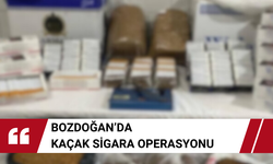 Bozdoğan’da kaçak sigara operasyonu