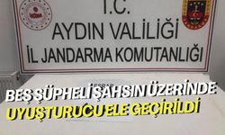 Beş şüpheli şahsın üzerinde uyuşturucu ele geçirildi