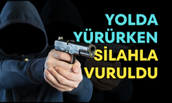 Yolda yürürken silahla vuruldu