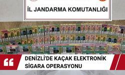 Denizli'de kaçak elektronik sigara operasyonu