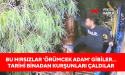 Bu hırsızlar ‘örümcek adam’ gibiler… Tarihi binadan kurşunları çaldılar