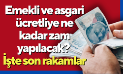 Emekli ve asgari ücretliye ne kadar zam yapılacak? İşte son rakamlar