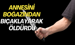 Annesini boğazından bıçaklayarak öldürdü