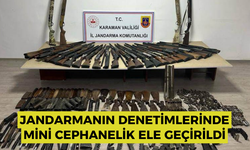 Jandarmanın denetimlerinde mini cephanelik ele geçirildi