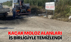 Kaçak moloz alanları iş birliğiyle temizlendi