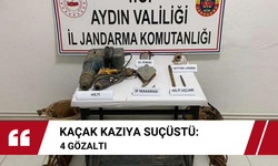 Kaçak kazıya suçüstü: 4 gözaltı