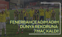 Fenerbahçe adım adım dünya rekoruna: 7 maç kaldı!