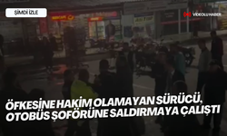 Öfkesine hakim olamayan sürücü, otobüs şoförüne saldırmaya çalıştı