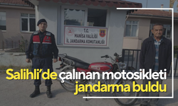 Salihli’de çalınan motosikleti jandarma buldu