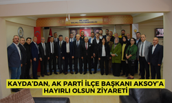 Kayda’dan, AK Parti İlçe Başkanı Aksoy’a hayırlı olsun ziyareti