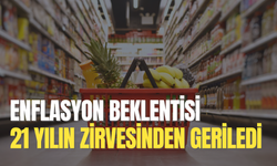 Enflasyon beklentisi 21 yılın zirvesinden geriledi