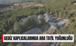 Gediz kaplıcalarında ara tatil yoğunluğu