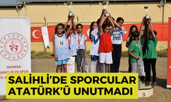 Salihli’de sporcular Atatürk’ü unutmadı