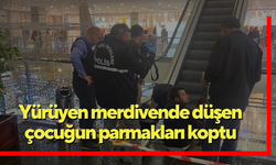 Yürüyen merdivende düşen çocuğun parmakları koptu