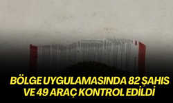 Kütahya’da bölge uygulamasında 82 şahıs ve 49 araç kontrol edildi