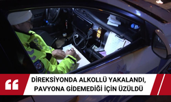 Direksiyonda alkollü yakalandı, pavyona gidemediği için üzüldü