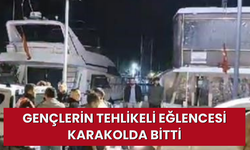 Gençlerin tehlikeli eğlencesi karakolda bitti