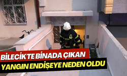 Bilecik'te binada çıkan yangın endişeye neden oldu