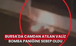 Bursa'da camdan atılan valiz bomba paniğine sebep oldu