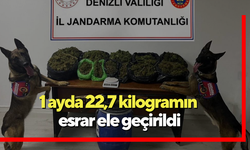 Denizli’de 1 ayda 22,7 kilogram esrar ele geçirildi